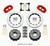 Wilwood Narrow Superlite 4R RearTruck Kit 14.25in Red 2012-Up Ford F150 (6 lug)