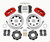 Wilwood Dynapro 6 Front Hat Kit 12.19in Drilled Red 2012 Fiat 500 w/ Lines