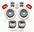 Wilwood Forged Dynalite P/S Park Brake Kit Drilled Red 12 Bolt 2.75in offset Staggered Shock