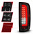 ANZO 15-21 GMC Canyon Full LED Tail Lights w/ Red Lightbar Black Housing Smoke Lens