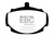 EBC 62-81 Mg MGB 1.8 Greenstuff Front Brake Pads