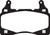 EBC 11-15 Chevrolet Camaro (5th Gen) 6.2 Redstuff Front Brake Pads