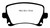 EBC 06-13 Audi A3 2.0 Turbo (Girling rear caliper) Ultimax2 Rear Brake Pads