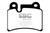 EBC 06-09 Volkswagen Touareg 3.6 (2 pin holes at top of backplate) Redstuff Rear Brake Pads