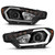 ANZO 2014-2016 Kia Forte Projector Headlights w/ Light Bar Black Housing