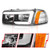 Anzo 99-17 GMC Sierra/Denali Headlights Black Amber (w/C Light Bars)