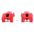 Power Stop 05-10 Infiniti QX56 Rear Red Calipers w/o Brackets - Pair Power Stop 05-10 Infiniti QX56 Rear Red Calipers w/o Brackets - Pair