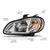 ANZO 2002-2014 Freightliner M2 LED Crystal Headlights (Pair)
