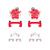 Power Stop 92-01 Honda Prelude Rear Red Calipers w/Brackets - Pair