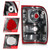 ANZO 2001-2011 Ford Ranger Taillights w/ Dark Red/Clear Lens (OE Replacement) Pair