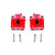 Power Stop 06-10 Jeep Commander Rear Red Calipers w/o Brackets - Pair
