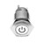 Oracle Pre-Wired Power Symbol On/Off Flush Mount LED Switch - White