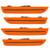 Oracle 10-14 Ford Mustang Concept Sidemarker Set - Tinted - Competition Orange (CY)