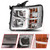 ANZO 07-13 Chevrolet Silverado 1500/2500/3500 Proj Headlights w/ Plank Style Switchback Chrome w/Amb