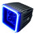 Oracle Off-Road 3in W Square Spotlight with Halo - Blue