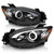 ANZO 13-14 Mazda CX-5 Projector Headlights w/ Halo Black w/ Amber