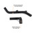 Mishimoto 2021+ Ford Bronco 2.7L High-Mount Intercooler Pipe Upgrade Kit - Wrinkle Black MMICP-BR27-21USBK