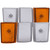 ANZO Corner Lights 1988-1993 Chevrolet C1500 Euro Corner Lights 4 Crystal Chrome / 2 Crystal Amber
