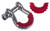Daystar D-Ring Shackle Isolator Red Pair