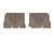 WeatherTech 14-16 Jeep Wrangler Rear Rubber Mats - Tan