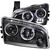 ANZO 2006-2010 Dodge Charger Projector Headlights w/ Halo Black
