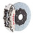 Brembo 99-07 Evo VI/VII/VIII/IXFront GTR BBK 6 Piston Billet 350x34 2pc Rotor Slotted Type3- Nickel