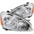 ANZO 2002-2004 Nissan Altima Crystal Headlights Chrome