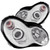 ANZO 2002-2004 Mercedes Benz C Class W203 Projector Headlights w/ Halo Chrome