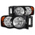 ANZO 2002-2005 Dodge Ram 1500 Crystal Headlights Black