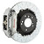 Brembo 08-09 CLK63 AMG Black Series Rear GT BBK 4 Piston Cast 345x28 2pc Rotor Slotted Type3-Silver