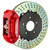 Brembo 92-98 318i/325i (Excl. xDrive) Front GT BBK 4 Piston Cast 2pc 320x28 2pc Rotor Drilled-Red