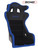 PRP Echo Composite Seat- Black/Blue (PRP Blue Outline/Delta Blue- Blue Stitching)