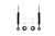 MaxTrac 09-13 Ford F-150 2WD 0-3in Front Adj. Lowering Struts - Pair