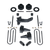 RL 2.5''F/5''R SST LIFT KIT - FORD
