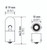 Hella Bulb 1003 12V 12W BA15s B6