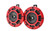 Hella Supertone Horn Kit 12V 300/500HZ Red (003399803 = 003399801)