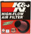 K&N 2-1/8in FLG O/S 4in X 3in 5in H OVAL (4 PER BOX) Universal Clamp-On Air Filter