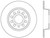 StopTech 06-10 Audi A3/08-10 TT / 06-09 VW GTI Mk V Cryo-Stop Left Rear Slotted Rotor