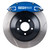 StopTech 05+ Mustang Saleen ST-40 355x32mm Blue Caliper Slotted Rotors Front Big Brake Kit