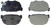 StopTech 87-89 Nissan 300ZX Sport Performance Rear Brake Pads