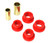Energy Suspension Fd Track Arm Bush Set - Red