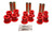 Energy Suspension Fd 4 Wd Frt Sprg Bush Set - Red 4.2120R