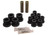Energy Suspension 70-72 Dodge Charger (w/ 1-1/2in Main Eye) Black Rear Leaf Spring Bushing Set