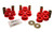 Energy Suspension 92-95 Toyota MR2 Red Rear Control Arm Bushing Set (includes Strut Bushings)