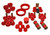 Energy Suspension 90-93 Honda Accord/Odyssey Red Hyper-Flex Master Bushing Set