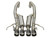 aFe MACHForce XP 3in -2 1/2in Axle Back SS Exhaust w/Carbon Fiber Tips 14-17 Chevy Corvette V8 6.2L