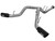 aFe Large Bore-HD 4in 409 Stainless Steel DPF-Back Exhaust w/Black Tip 15-16 Ford Diesel V8 Trucks
