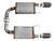 aFe MACH Force Xp SS Axle Back Exhaust System w/ Carbon Fiber Tips 15-17 Ford Mustang GT V8-5.0L