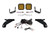 Diode Dynamics 21-22 Ford F-150 SS5 Bumper LED Pod Light Kit - Yellow Pro Driving