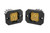 Diode Dynamics Stage Series C1 LED Pod Sport - Yellow Flood Flush ABL (Pair)
